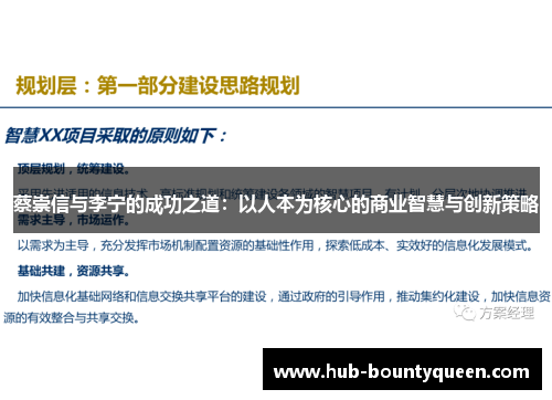 蔡崇信与李宁的成功之道：以人本为核心的商业智慧与创新策略